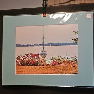 Sailboat In Maine High Quality Photograph With Mat